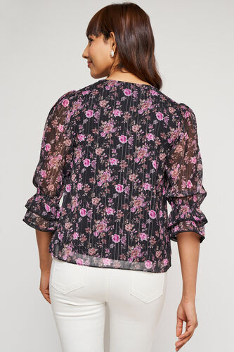 Multi Color Floral Straight Top, Multi Color, image 4