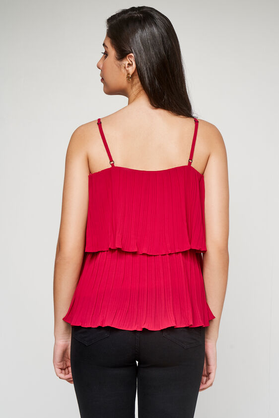 Red Solid Flared Top, Red, image 5