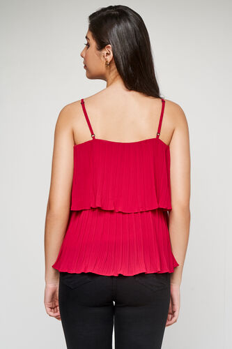 Red Solid Flared Top, Red, image 5