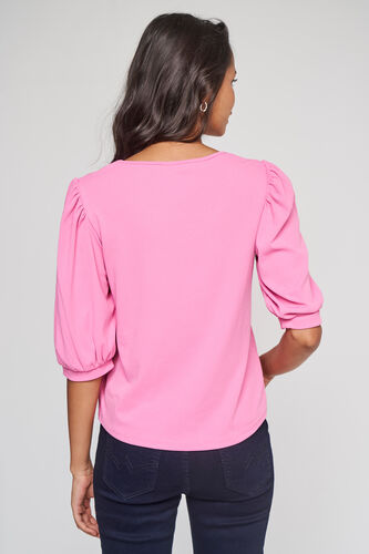 Pink Regular Length Straight Straight Top, Pink, image 3