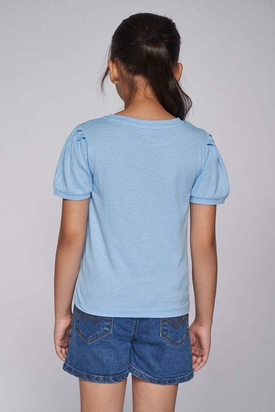 6 - Blue Graphic Straight Top, image 6