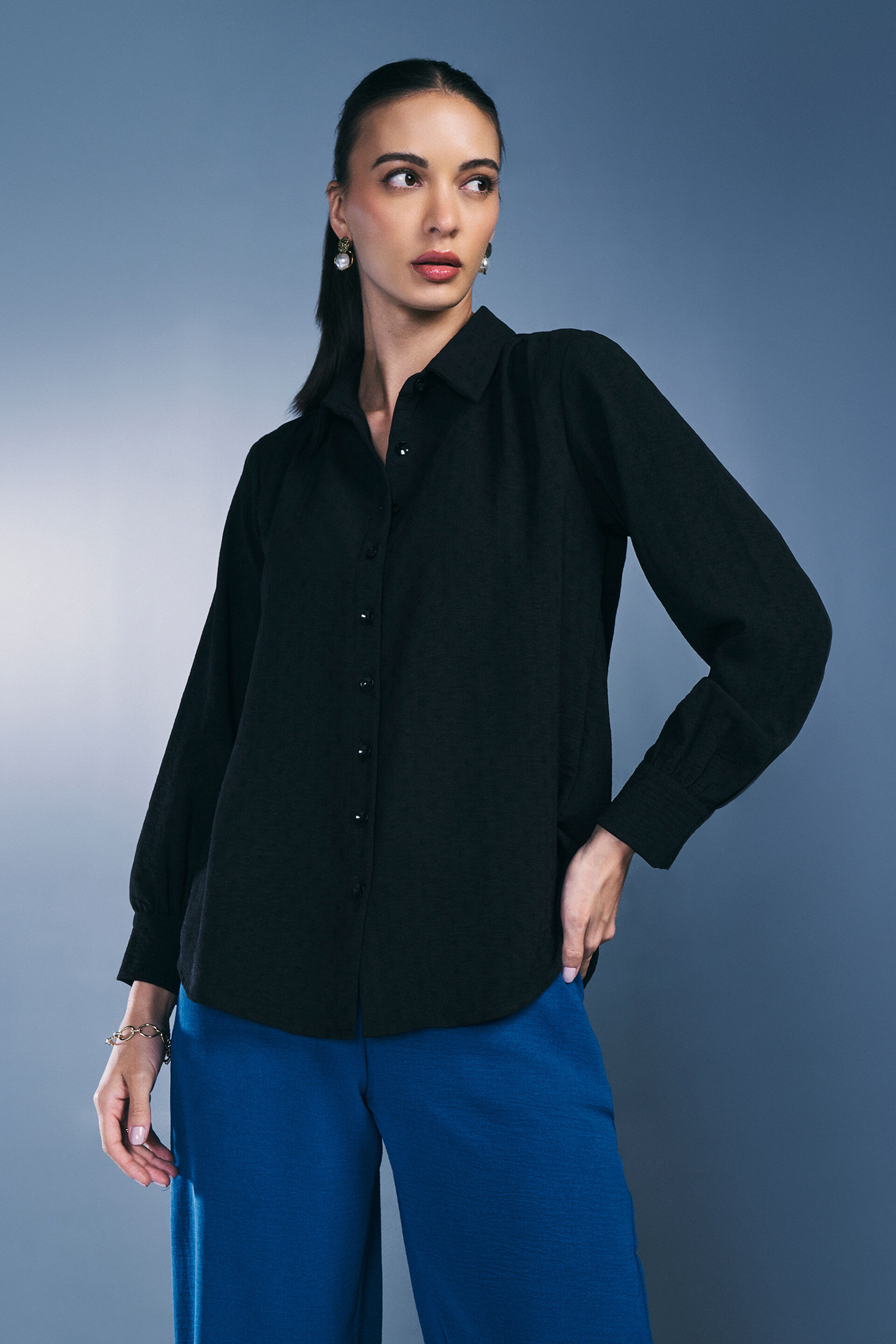 Classic Black Shirt, Black, image 3