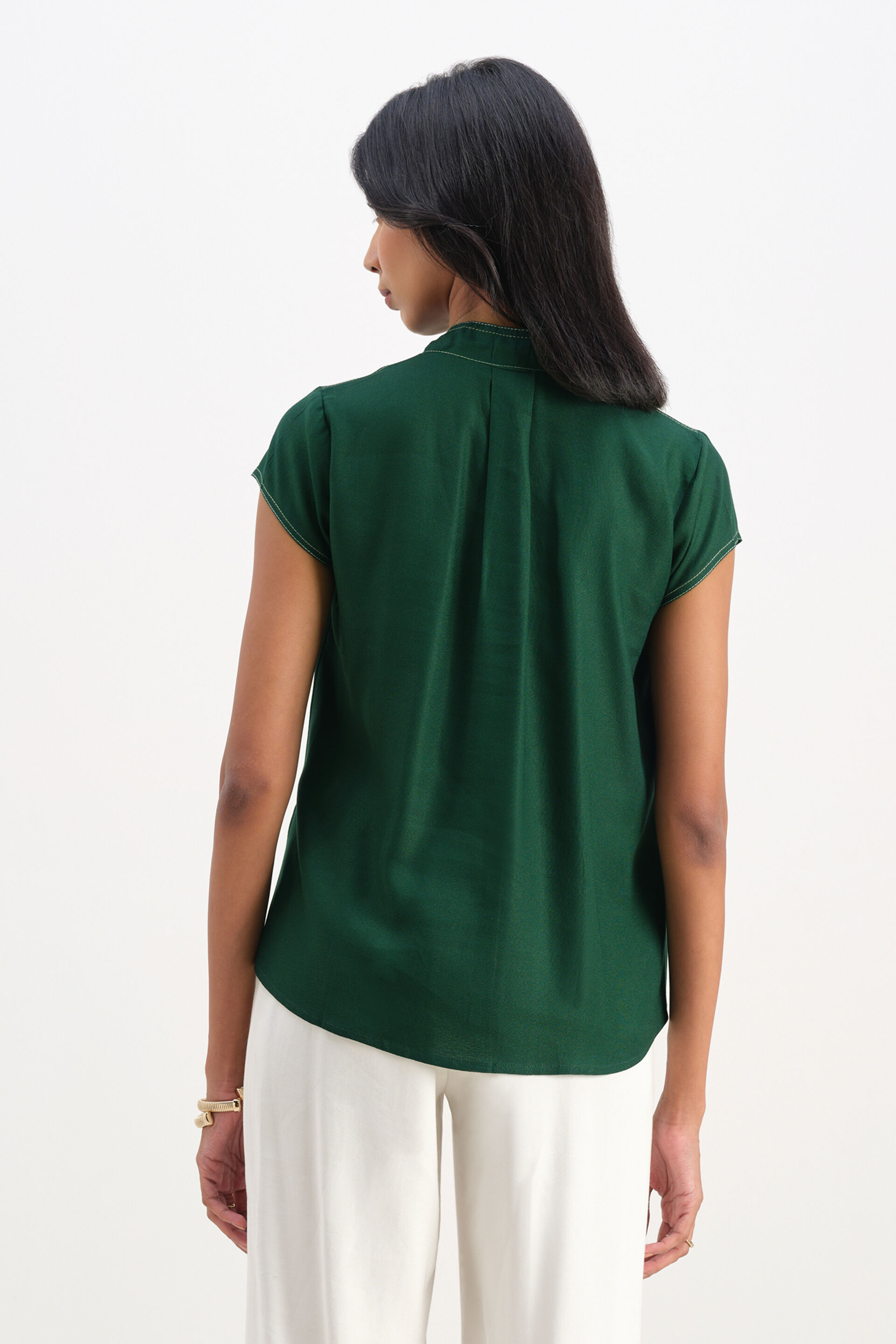 Echoes of Emerald Green Top, Green, image 5