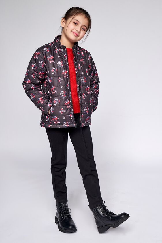 2 - Black Floral Straight Jacket, image 2