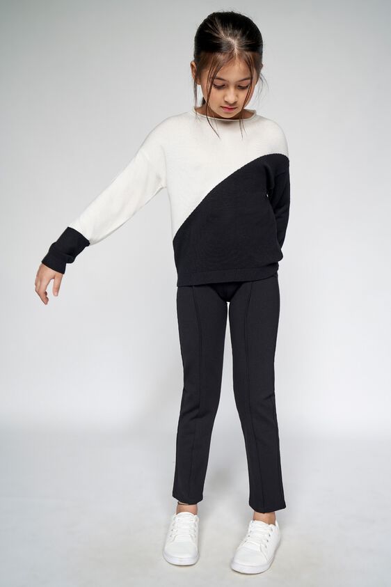 1 - Black Solid Tapered Bottom, image 1