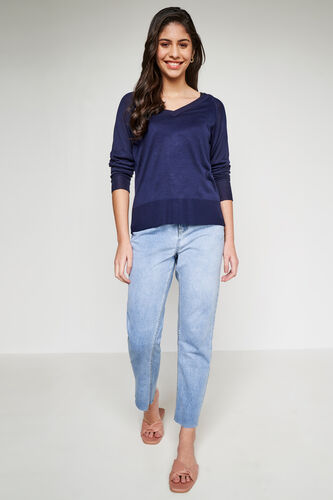 Solid Straight Top, Indigo, image 4
