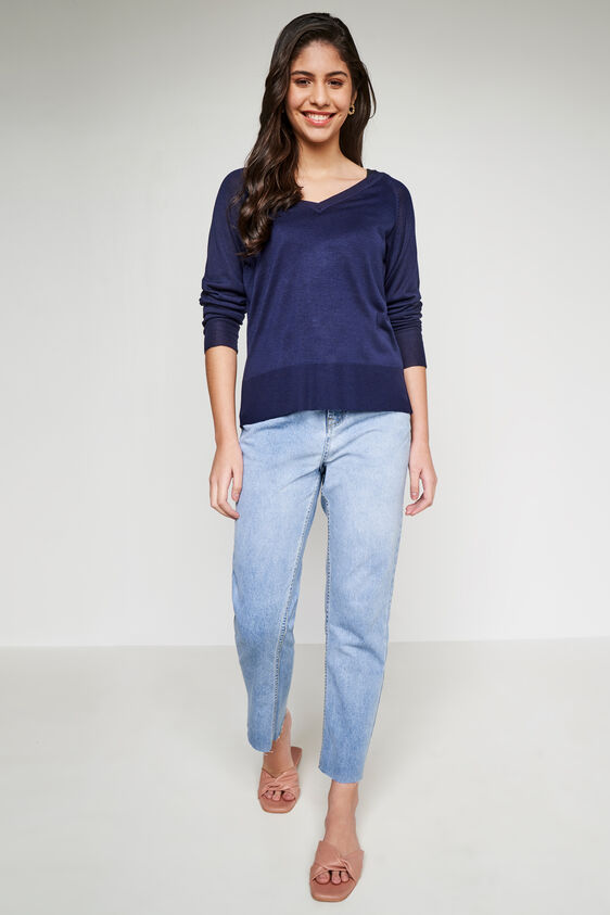Solid Straight Top, Indigo, image 4