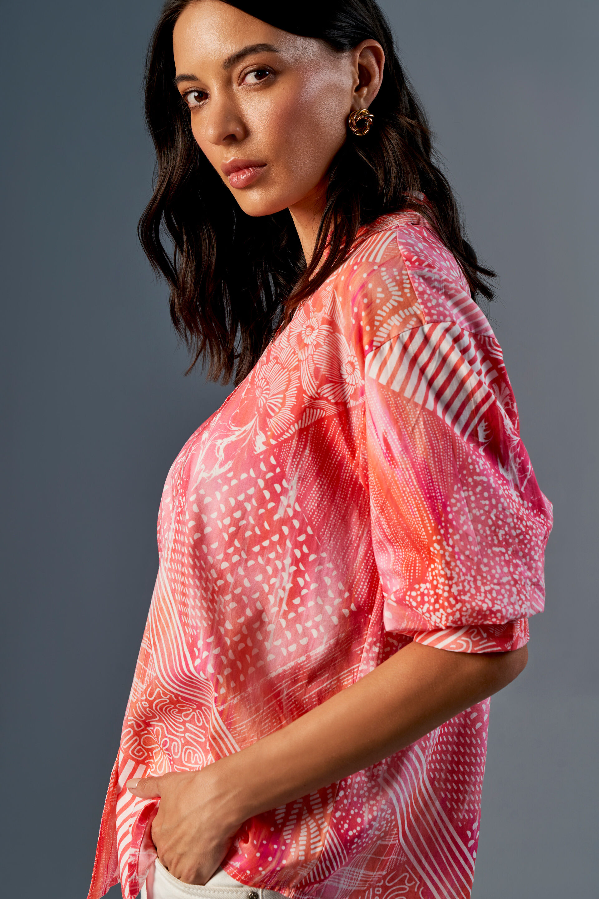 Cheeky Coral Shirt, Coral, image 6