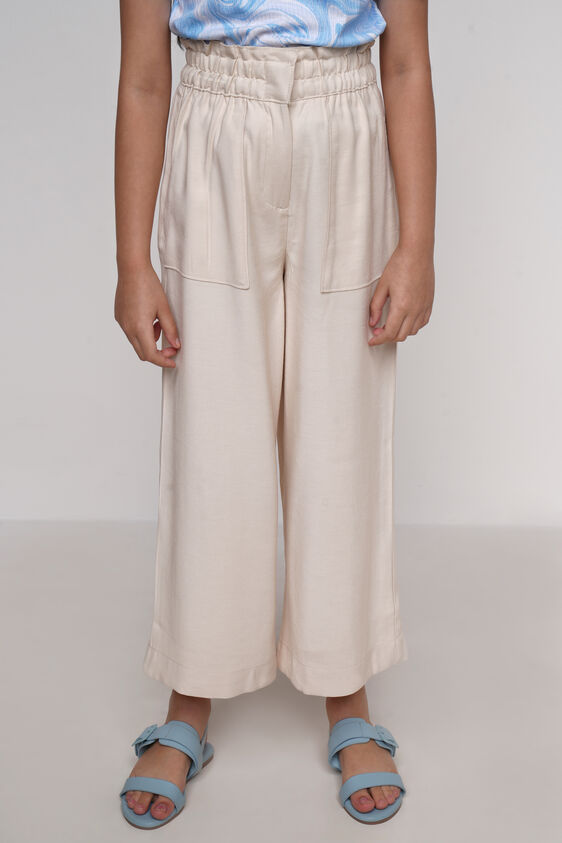 Beige Solid Straight Bottom, Beige, image 2