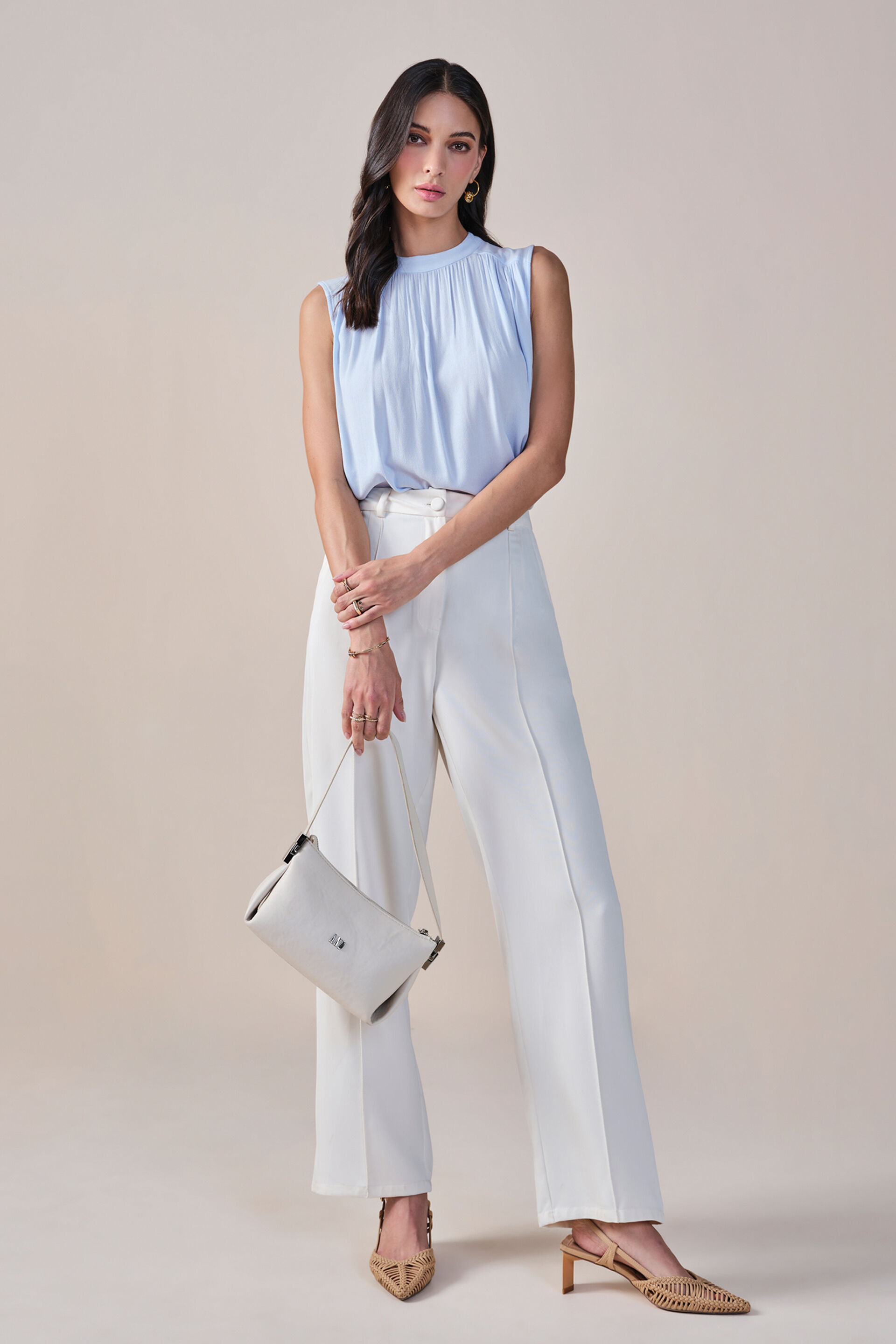 Blue&rsquo;s the Hue Viscose Top, Powder Blue, image 2