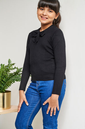 Solid Straight Top, Black, image 3