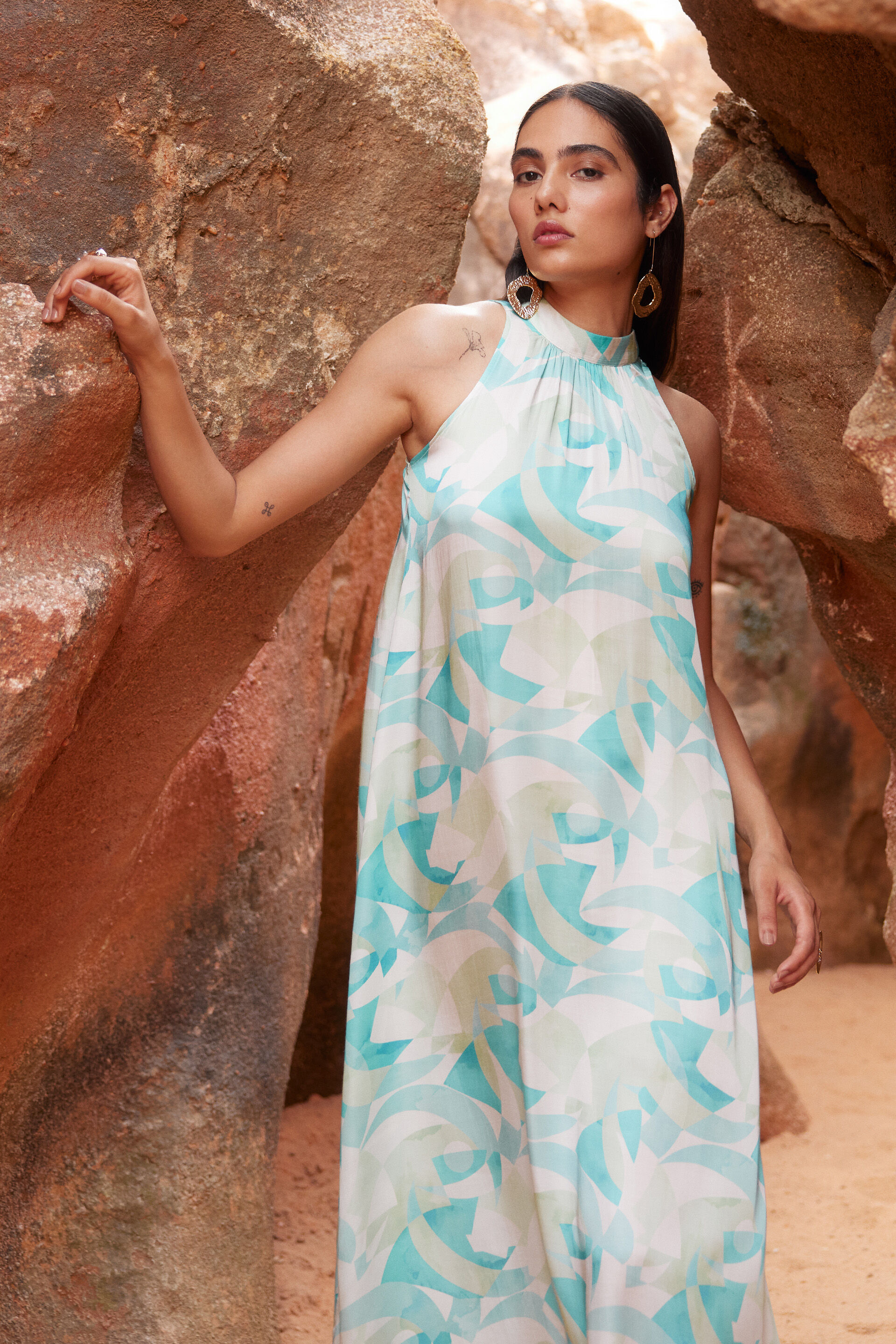 Belize Gown, Blue, image 4