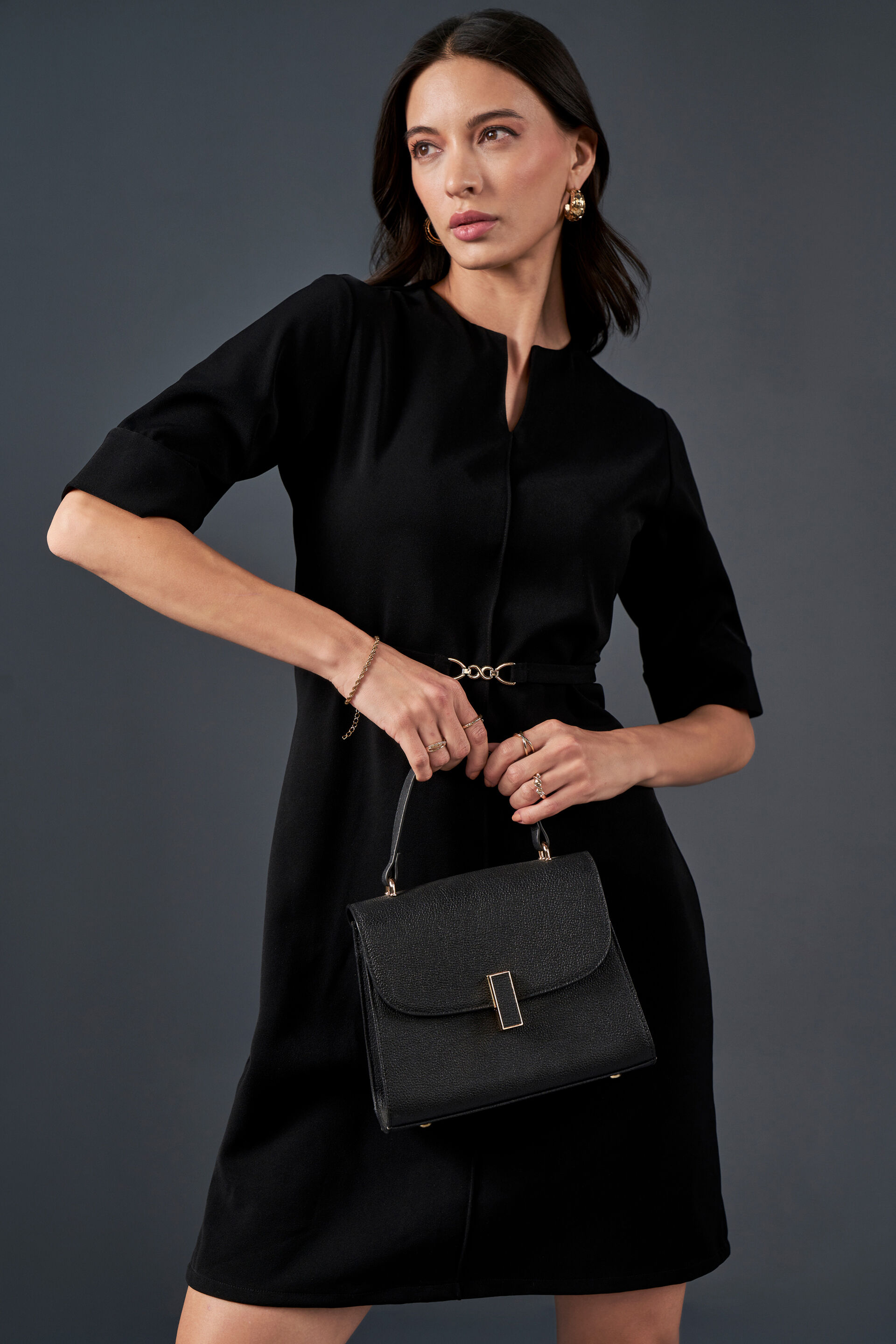 Deck Up Dress, Black, image 3