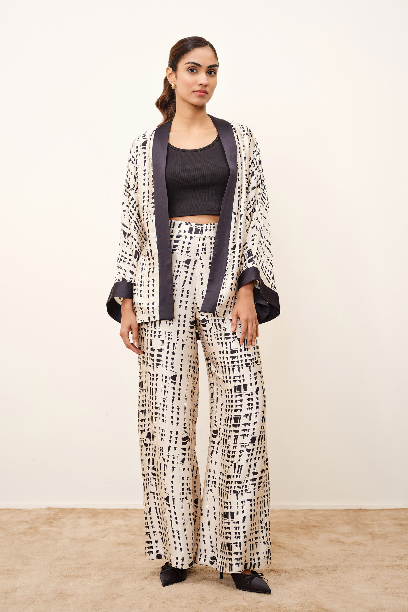 Printed Beige Modal Co-ord Set