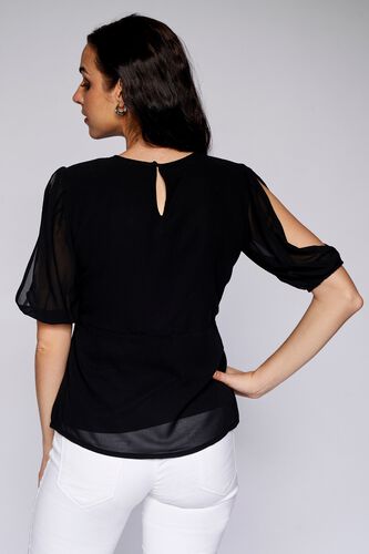 7 - Black Solid Straight Top, image 7