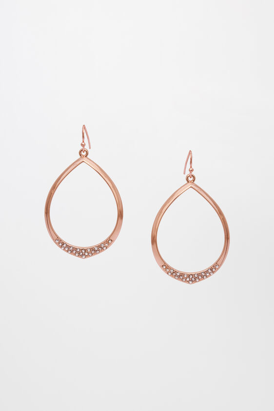 Rose Gold Metal Earring, , image 1