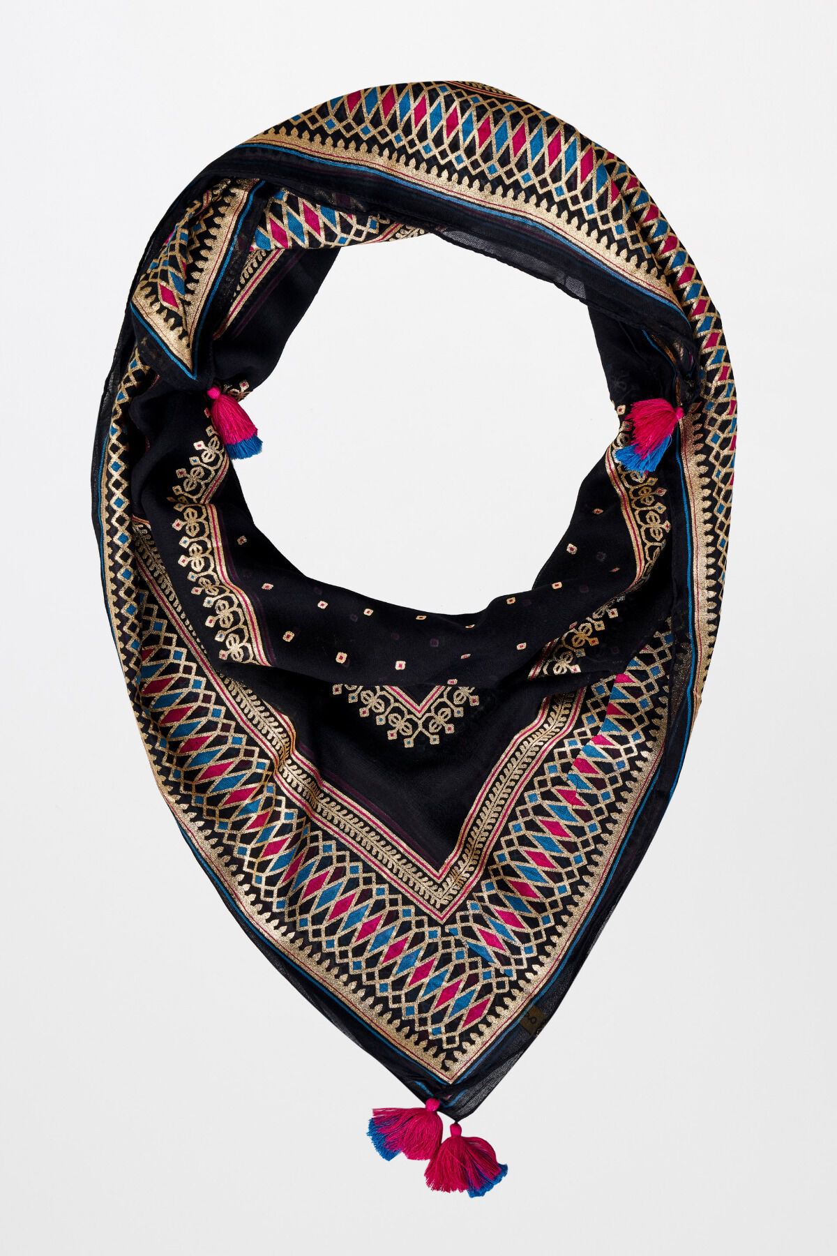 BLACK SCARF, , image 1