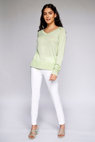 3 - Sage Green Solid Straight Top, image 3
