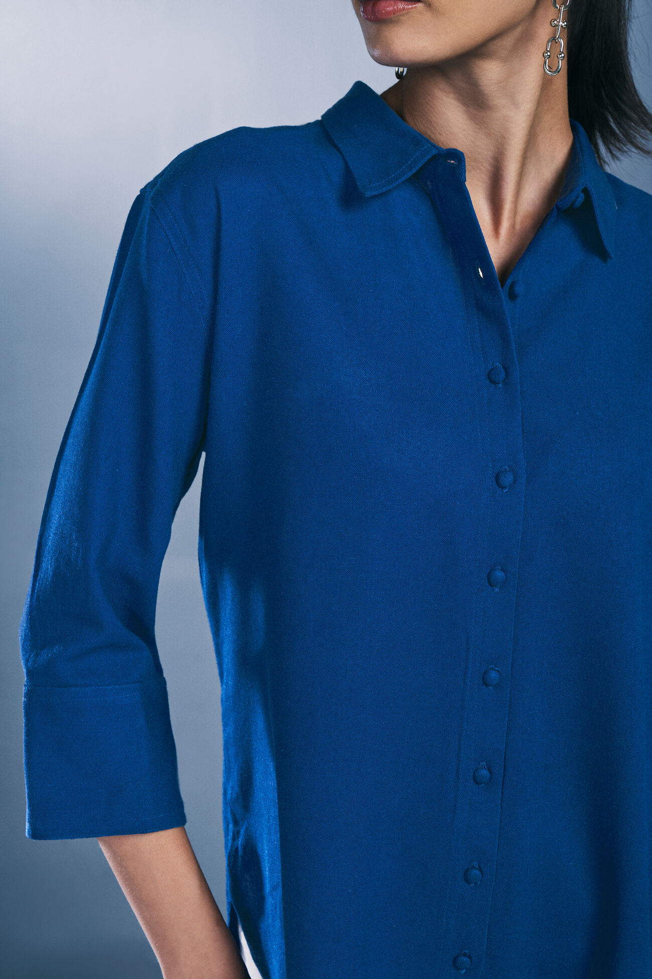 Azure Breeze Viscose Shirt, Blue, image 7