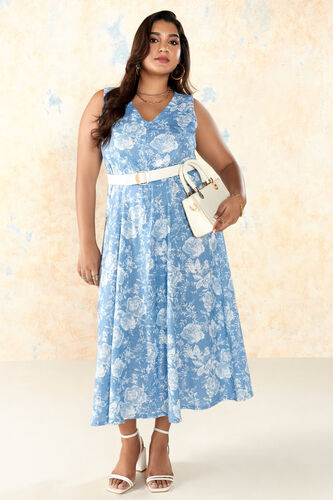 Blooming Blues Dress, Indigo, image 2