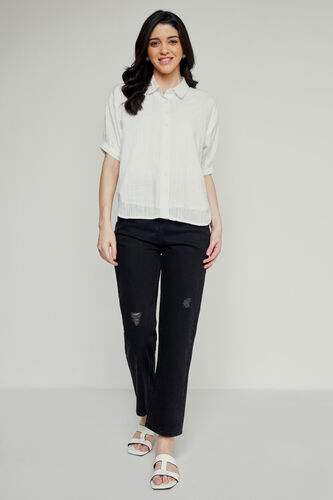 Black Solid Straight Bottom, Black, image 1