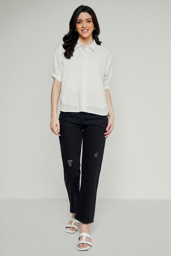 Black Solid Straight Bottom, Black, image 1