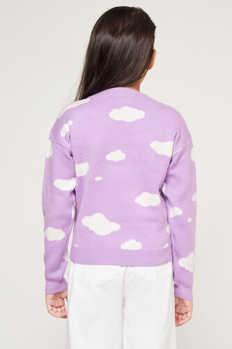 Lilac Abstract Straight Top, Lilac, image 4