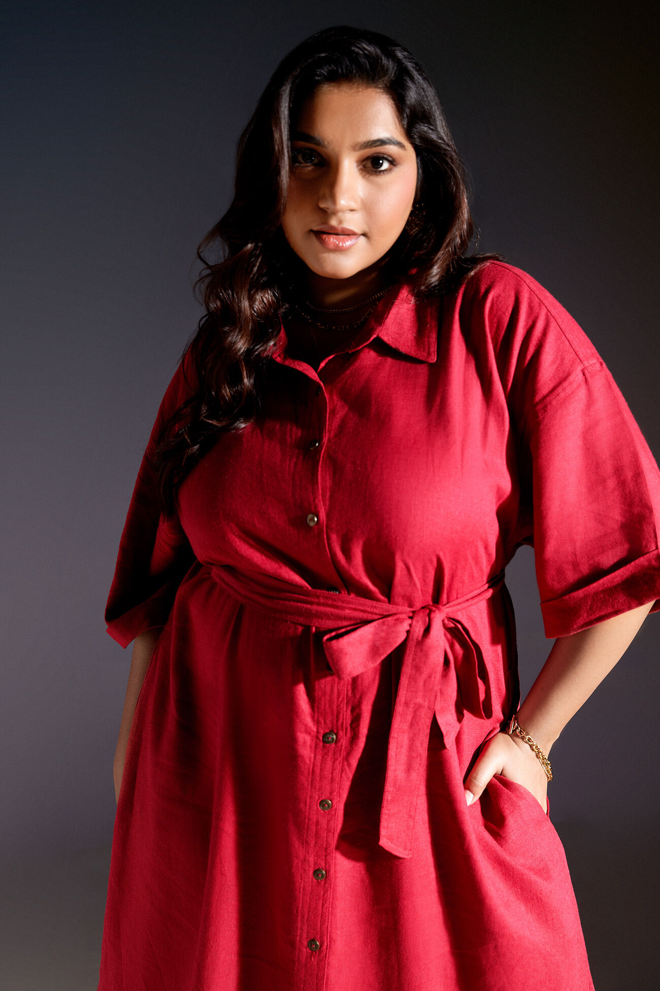 Mad In Love Dress, Red, image 2