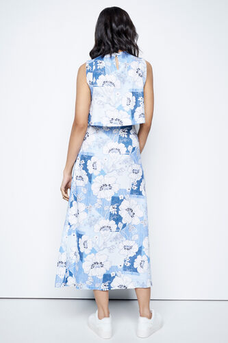 Burst of Blooms Skirt Set, Blue, image 5