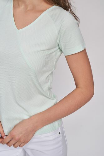 6 - Aqua Self Design Fit And Flare Top, image 6