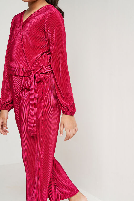 Wine Solid Straight Suit, Wine, image 5