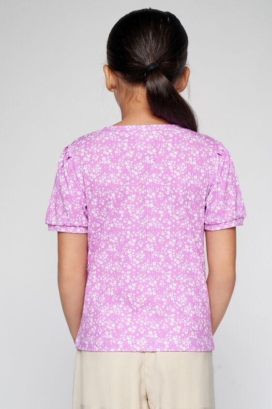 4 - Lilac Floral Straight Top, image 4