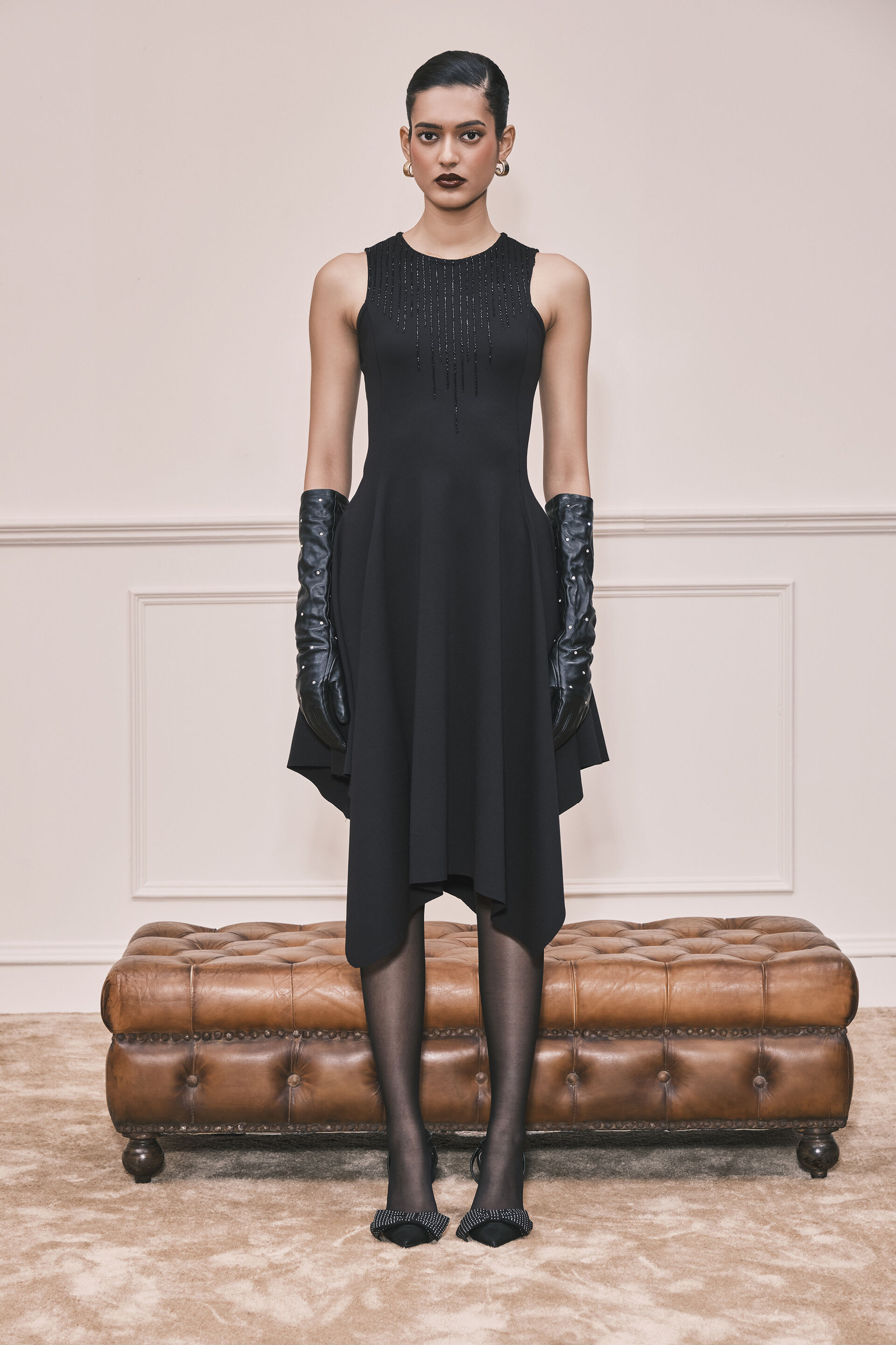 Flutter Strutter Dress, Black, image 3