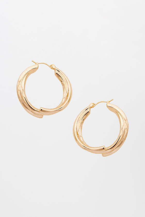 Gold Brass Earring, , image 1