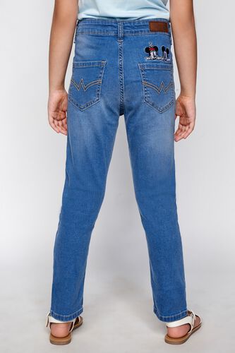 2 - Medium Blue Graphic Straight Bottoms, image 2