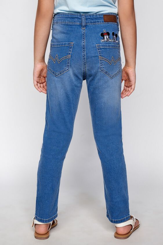 2 - Medium Blue Graphic Straight Bottoms, image 2