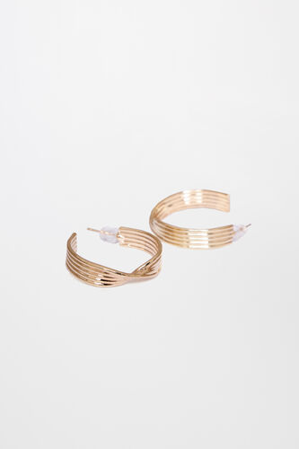 Gold Brass Earring, , image 1