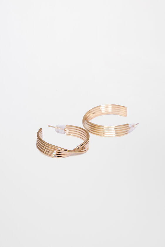 Gold Brass Earring, , image 1
