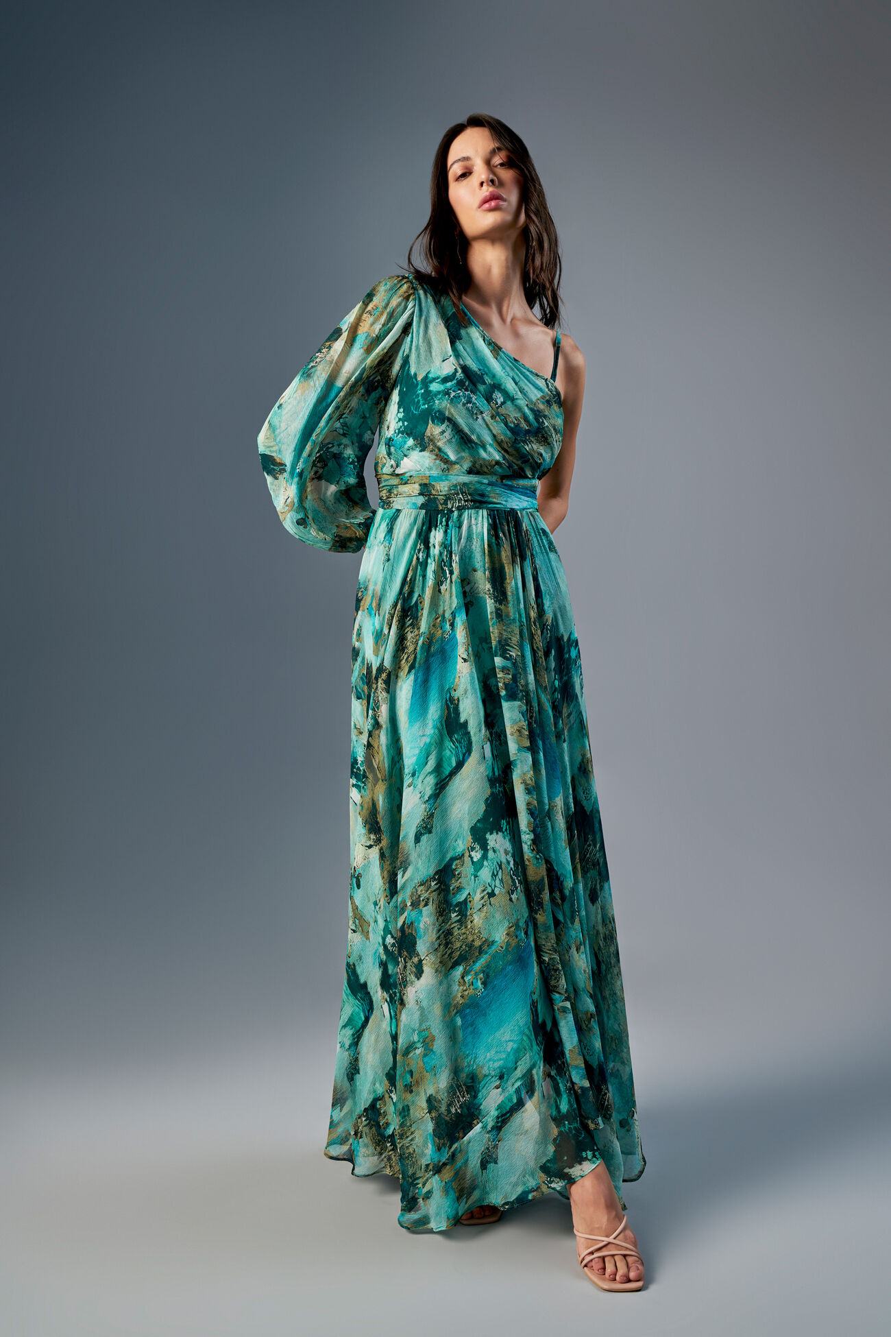 Bree-easy Maxi Dress, Turquoise, image 3