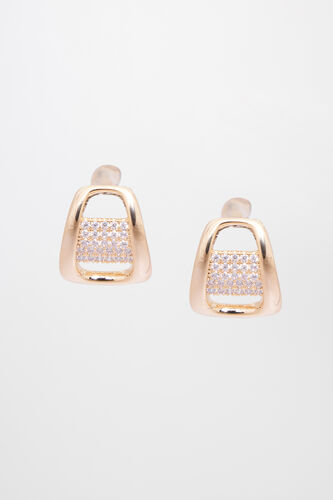 Gold Brass Earring, , image 1