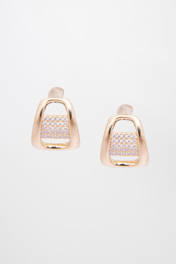Gold Brass Earring, , image 1