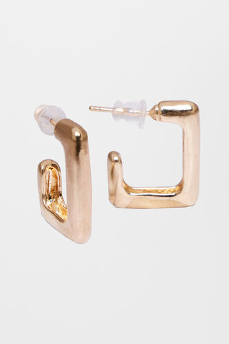 Gold Brass Earring, , image 4