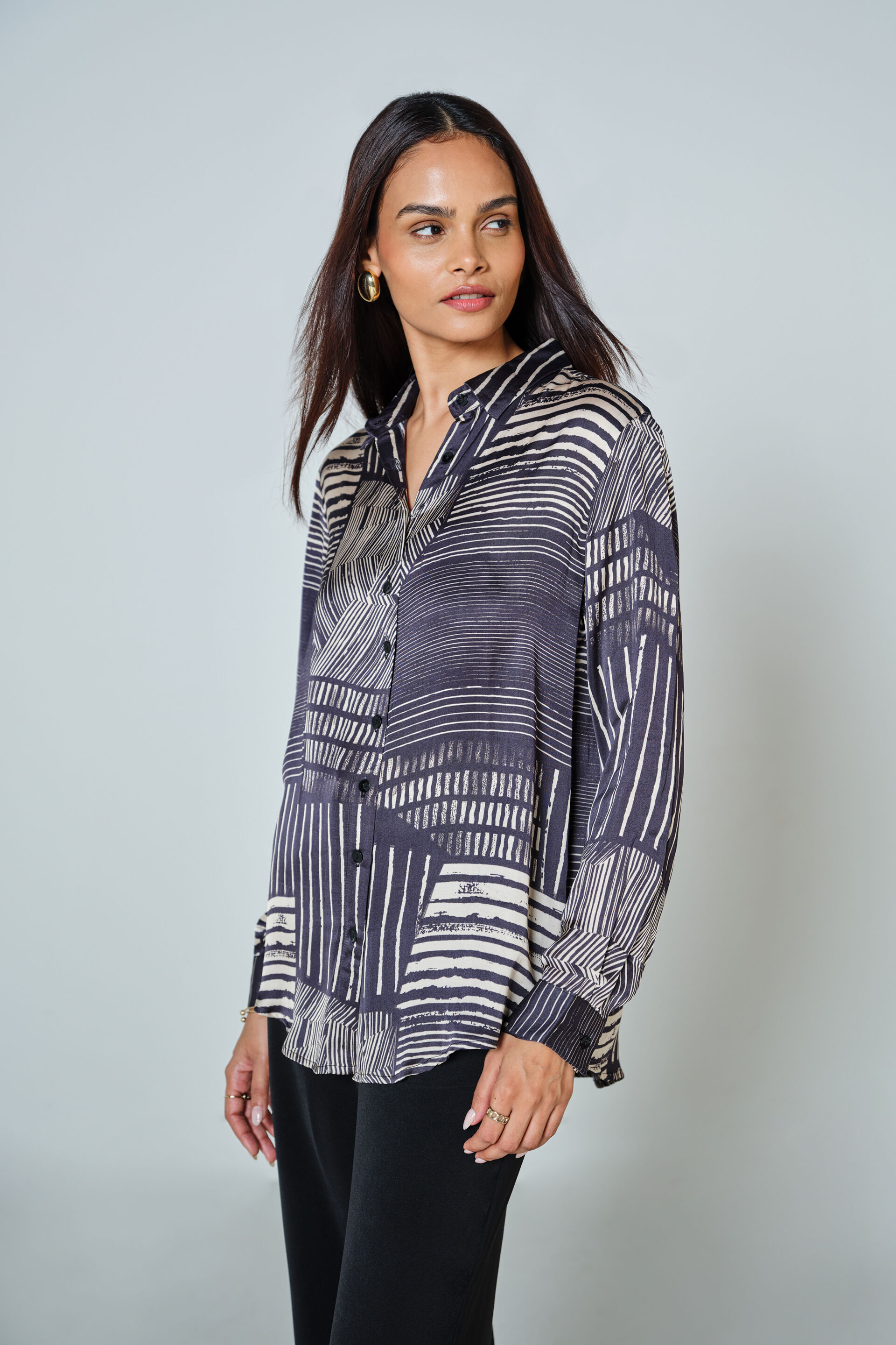 Avocet Modal Shirt, Black, image 4