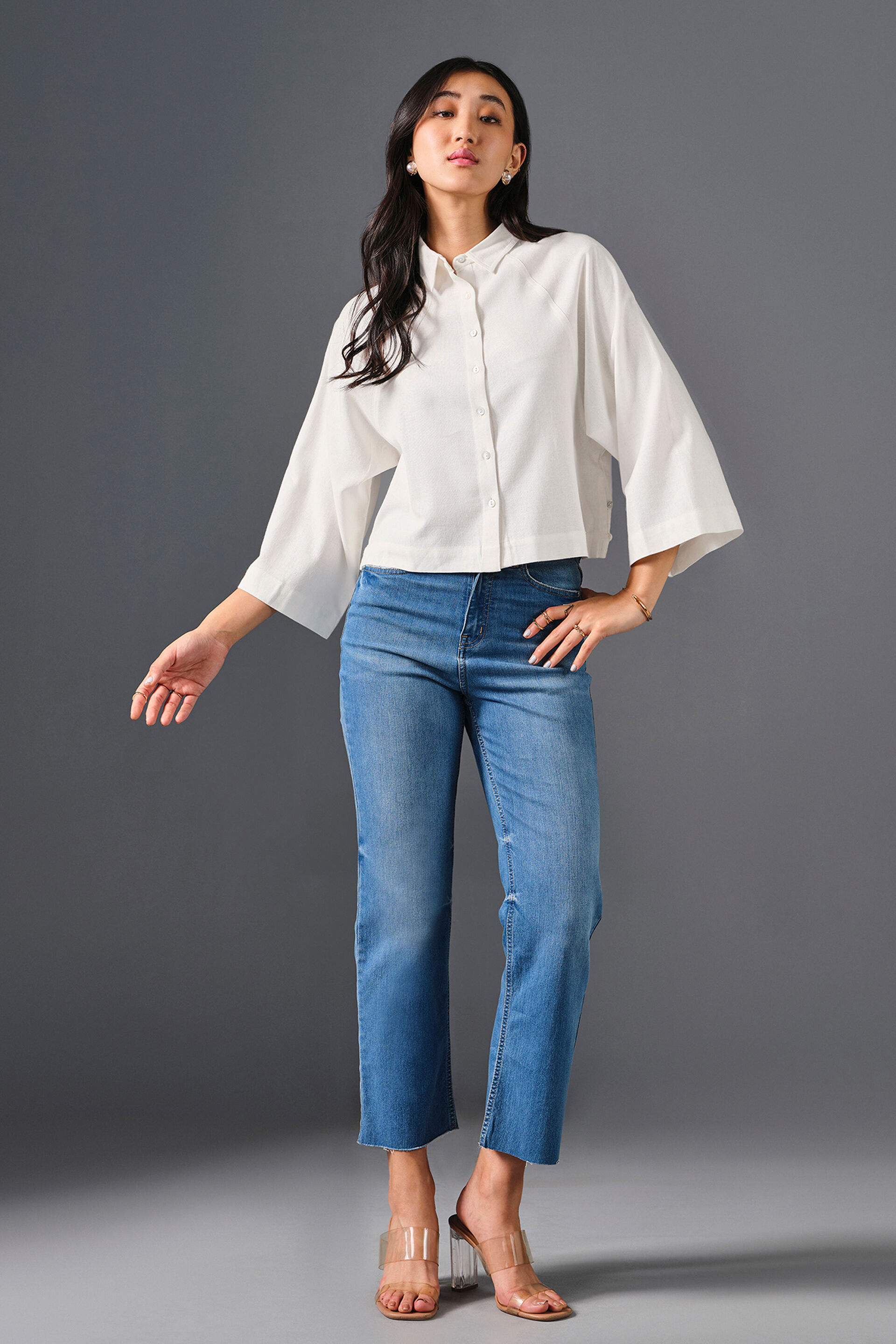 Sway Viscose Shirt, White, image 2