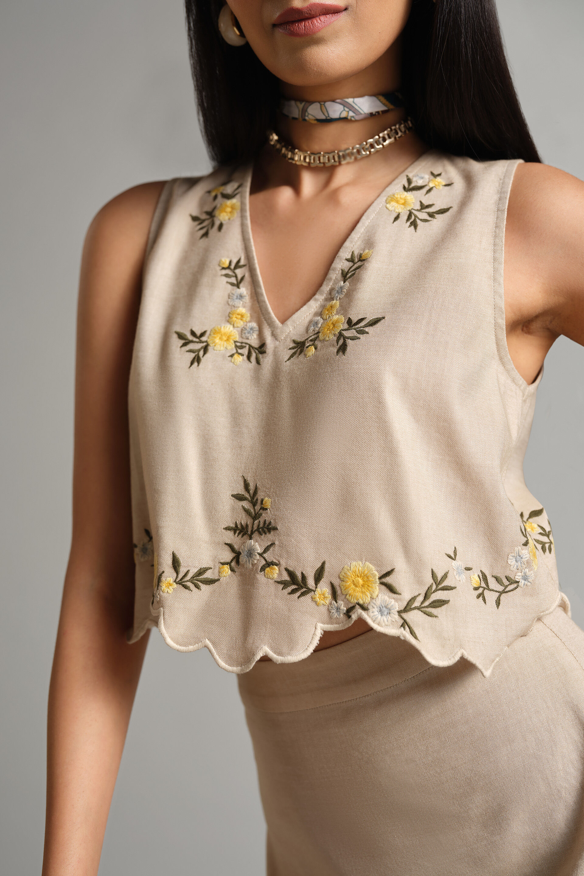 Annalou Skirt Set, Beige, image 4