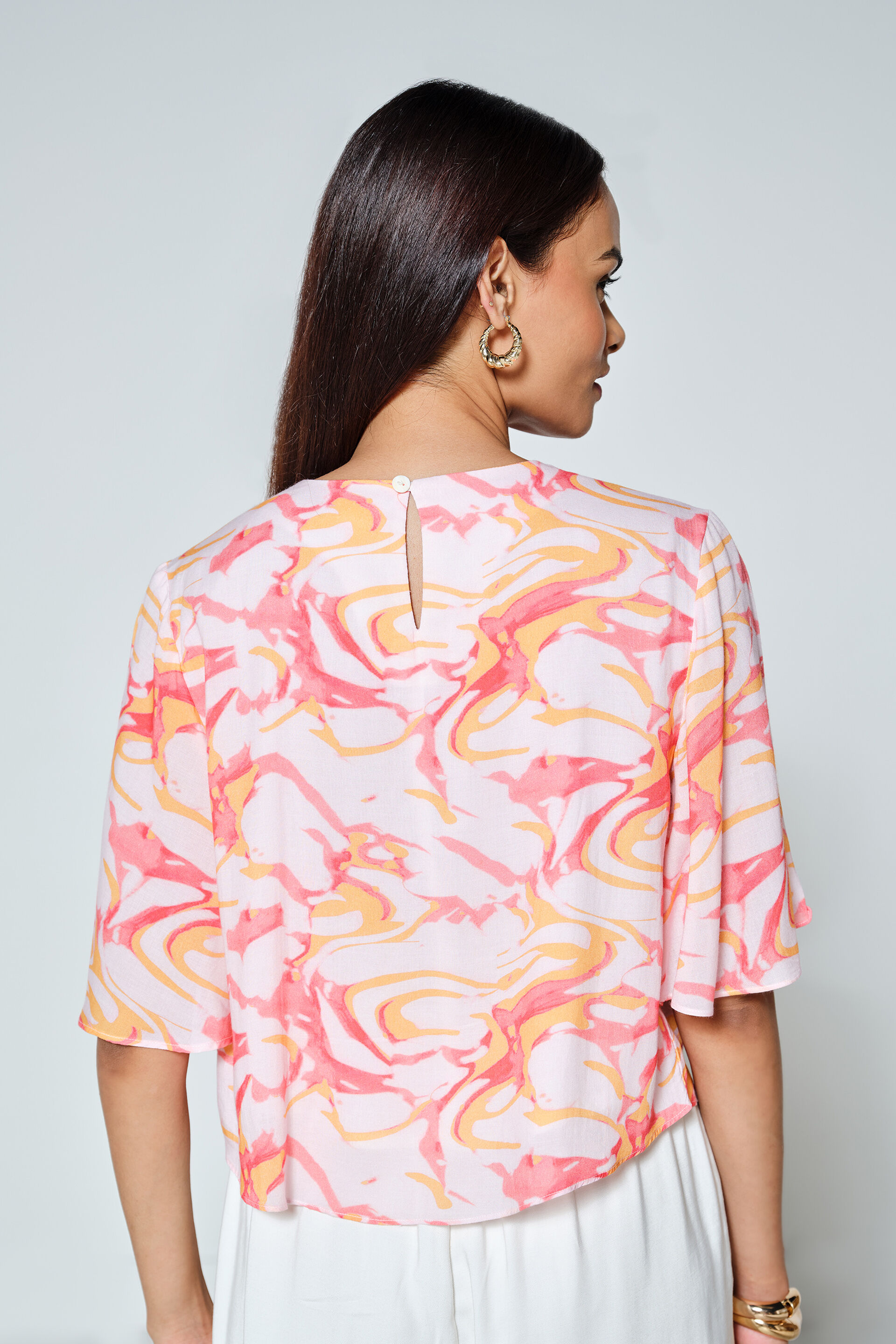 Blanca Top, Orange, image 5