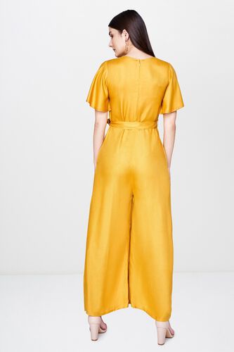 2 - Mustard Embroidered Jumpsuit, image 2