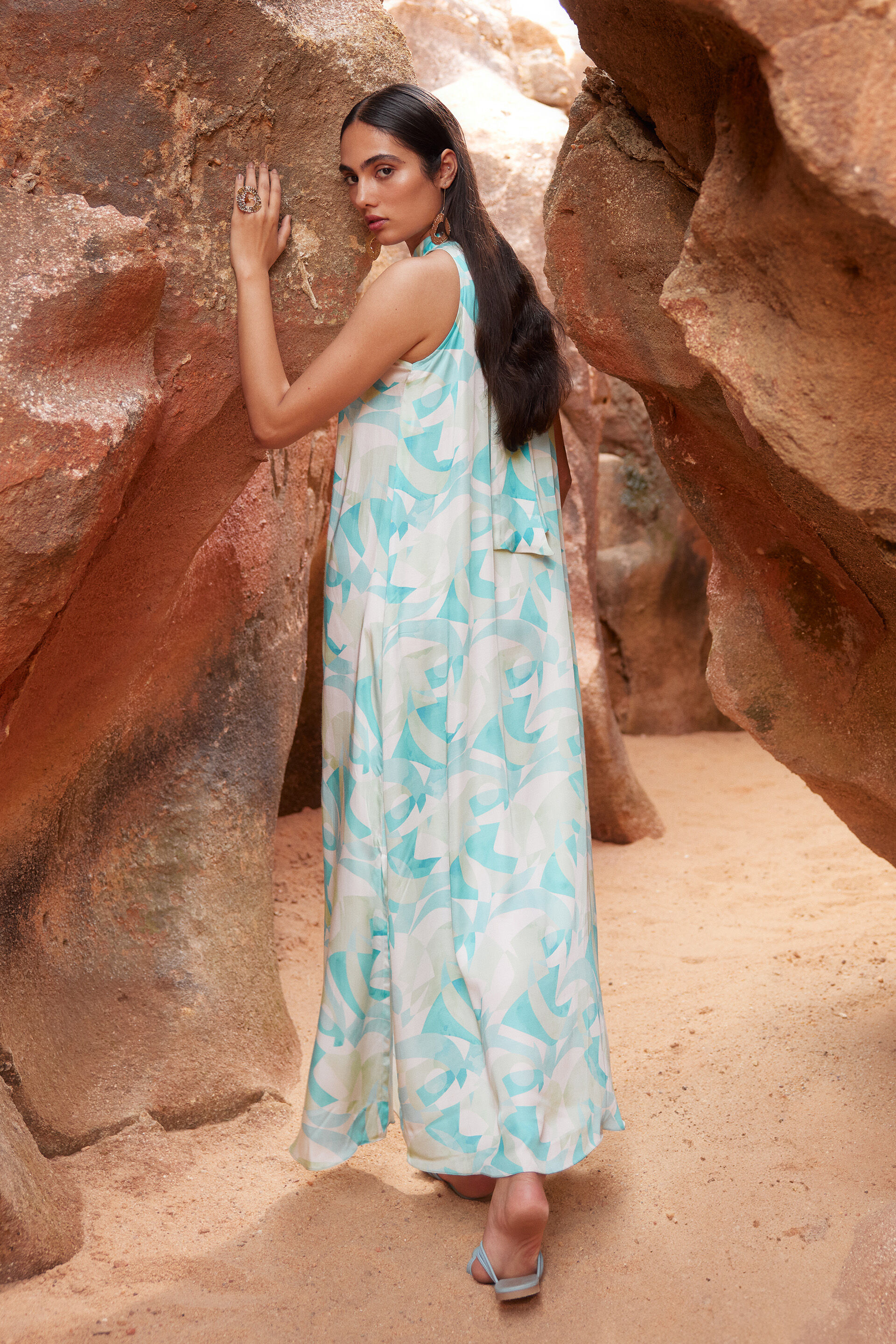 Belize Gown, Blue, image 7