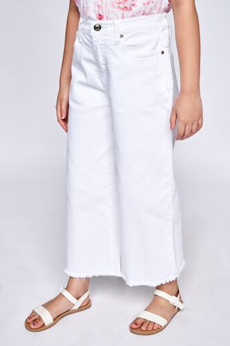 2 - White Solid Straight Bottom, image 3