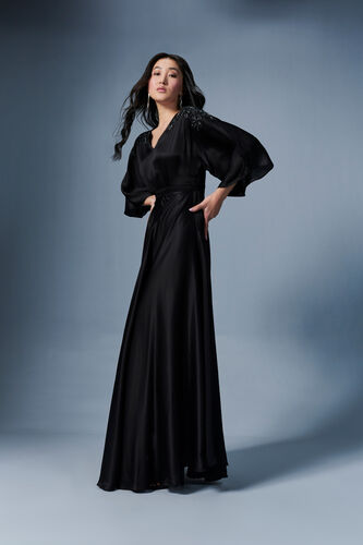 Celine Maxi Dress, Black, image 1